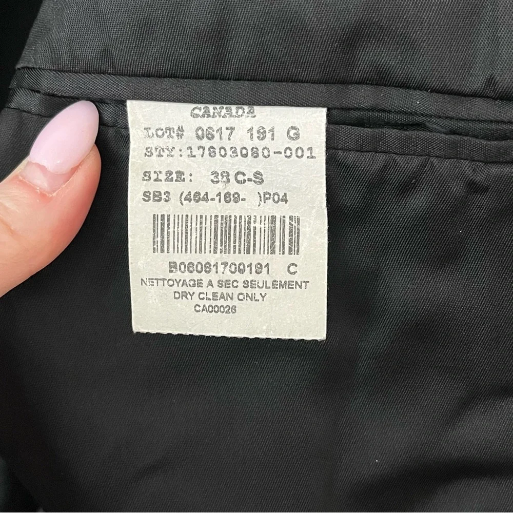 Arnold Brant Cashmere Mens Blazer Sport Coat Black Size 38 - Picture 8 of 9